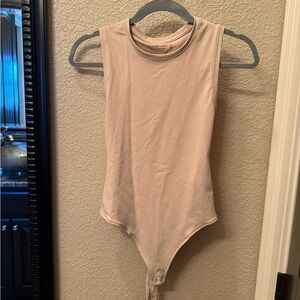 Abercrombie & Fitch Soft Cream Sleeveless Bodysuit